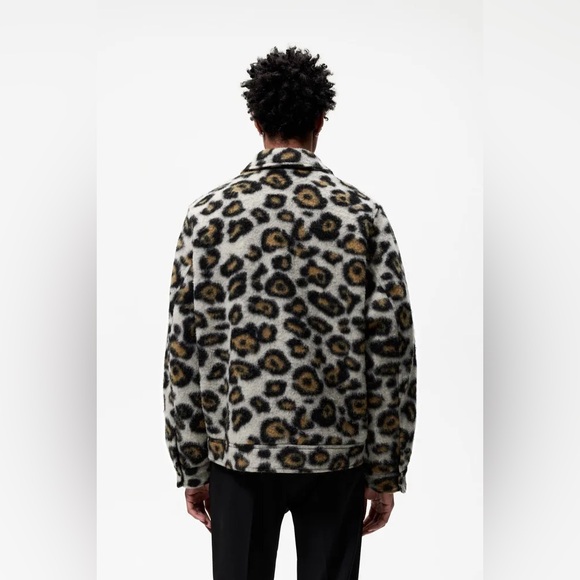 Zara Man Cheetah Print Zip Up Jacket - Picture 4 of 7
